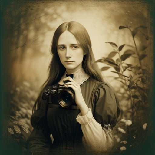 Victorian Portrait in Julia Margaret Cameron Style