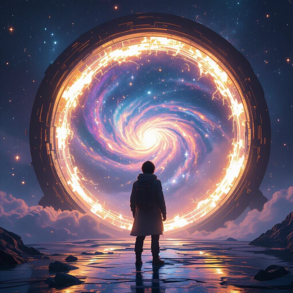 Celestial Cartographer and Shimmering Portal to Ancient Real...