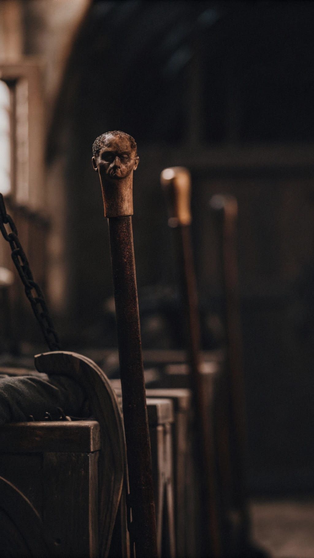 Surreal Prosthetic Creature in Atmospheric Scene