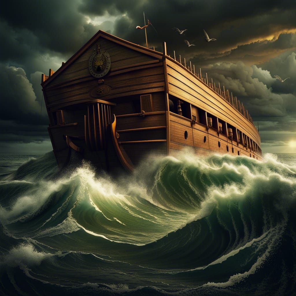 Noah's Ark Sails Stormy Seas