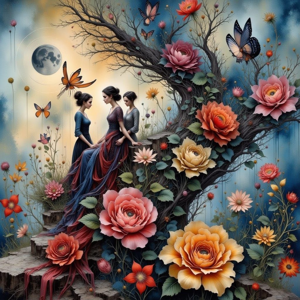 Wild Serenity in Abstract Forms