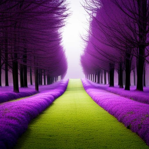 A Sign with the Word Purple