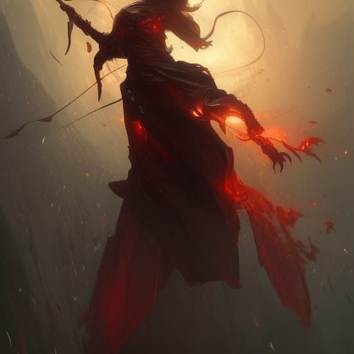 Attractive Devil in Dark Fantasy Concept Art