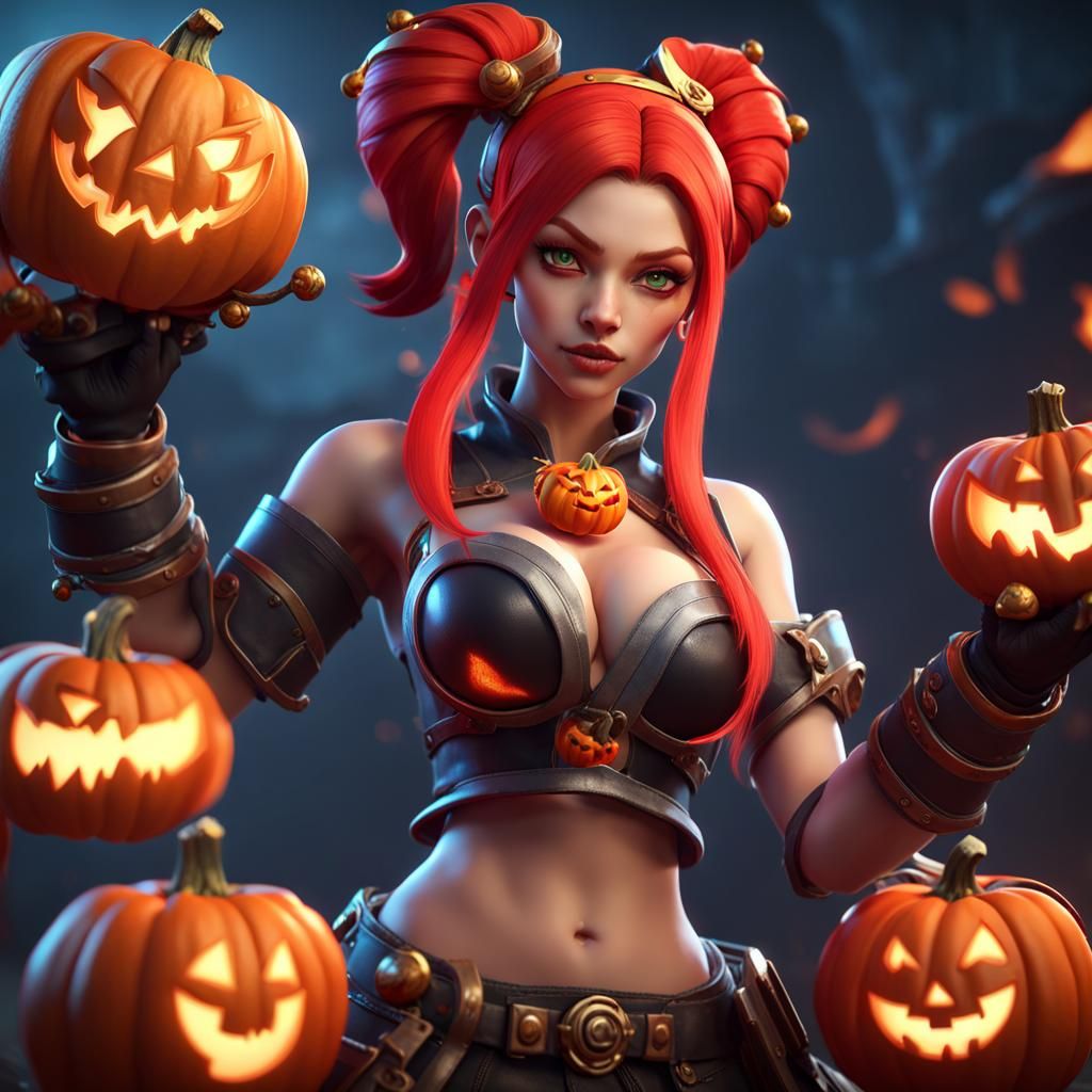 Layla Halloween Skin: Mobile Legends 3D Render