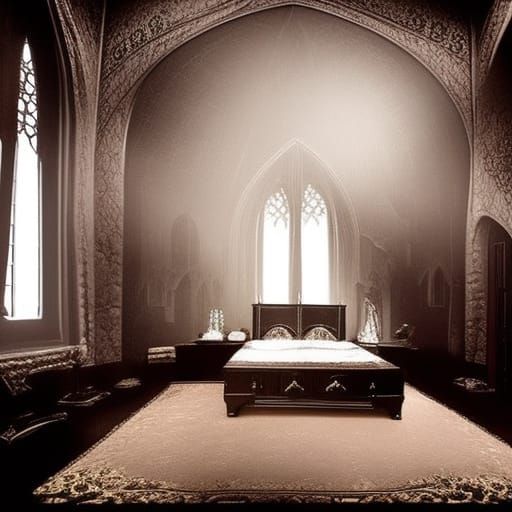 Gothic Dracula Bedroom Interior Design