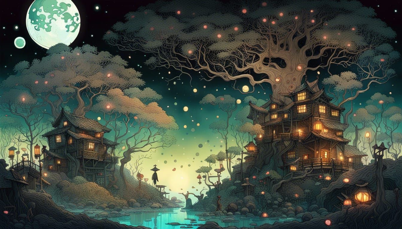 The whimsical village