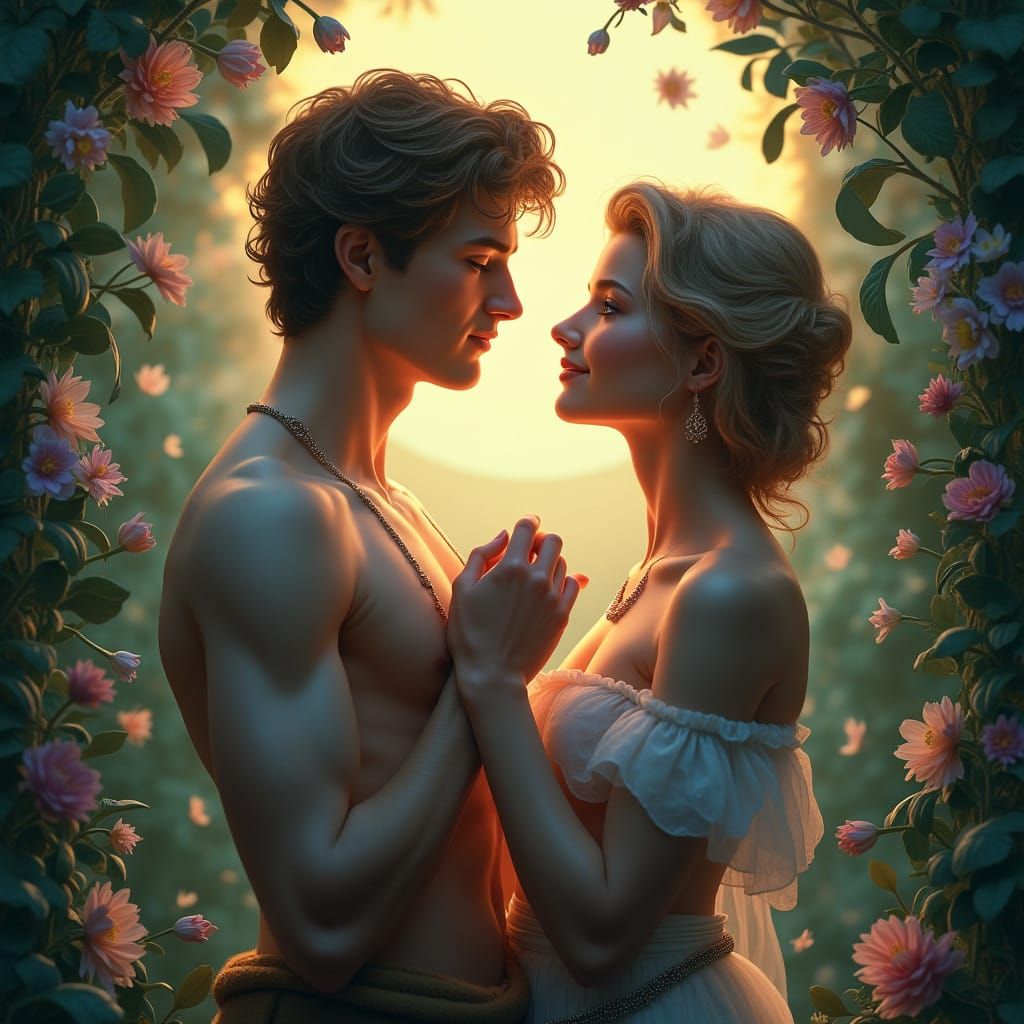 Apollo and Hyacinthus in Tender Affection