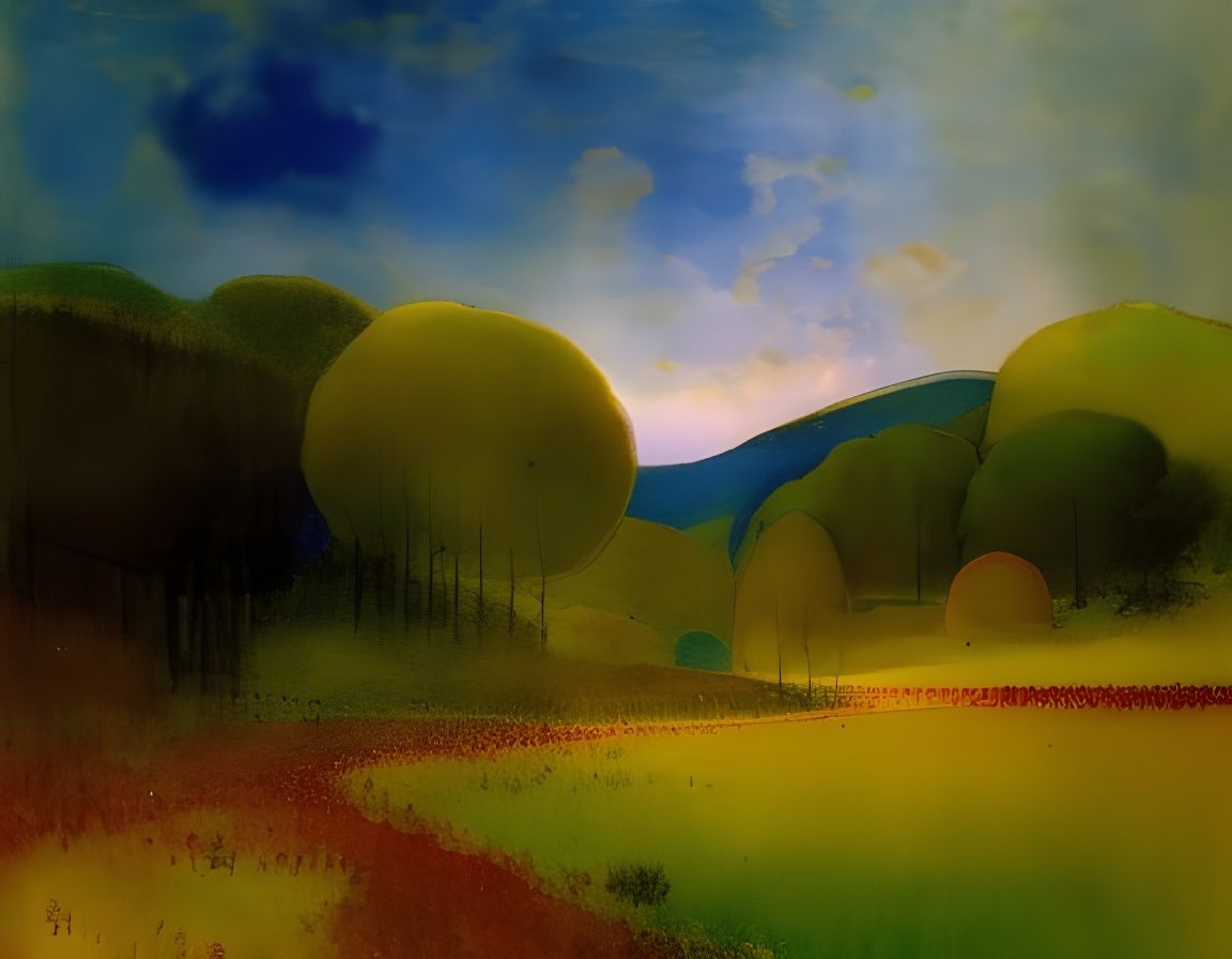 Enchanting Magical Landscape in Watercolour Style