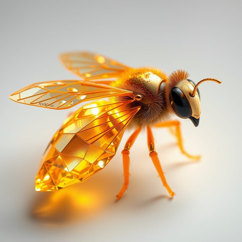 Crystal Bee in Mystical Realism