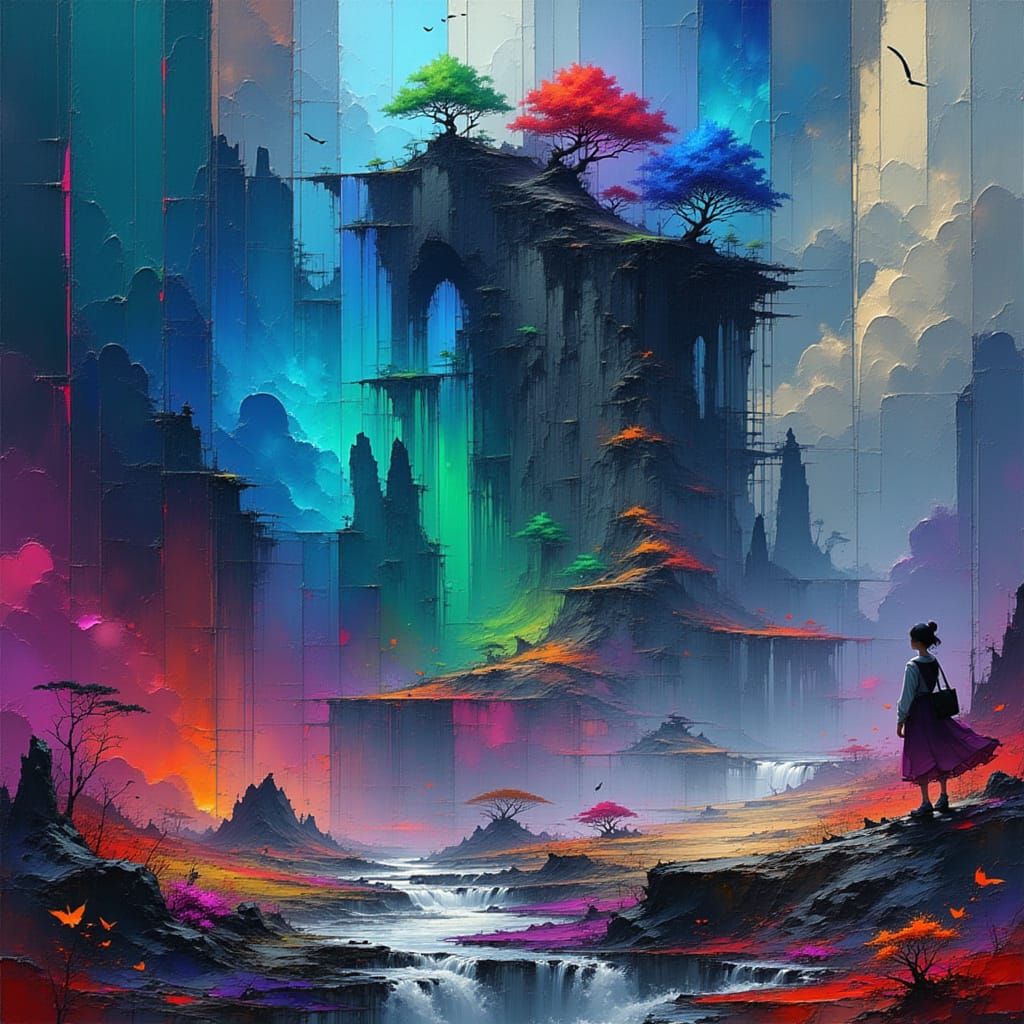 Fantastical Matte Painting with Intricate Details