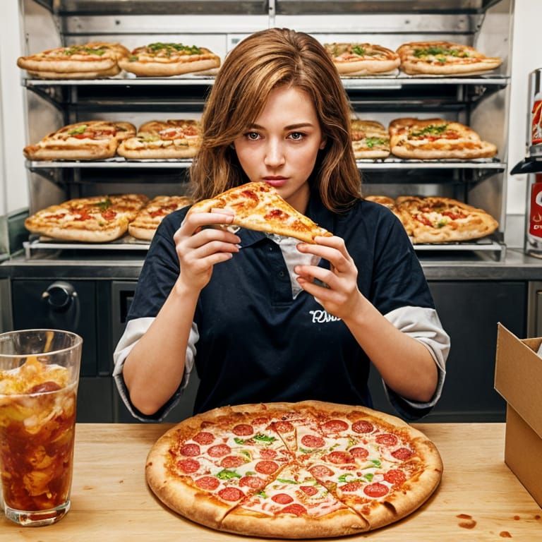 AI Art: Pizza Order in a Casual Setting