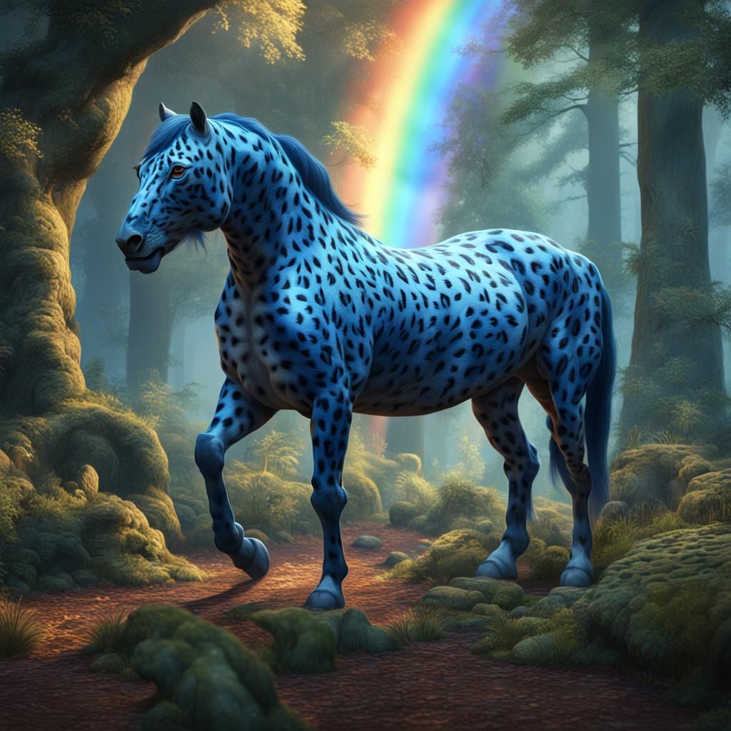 leopard print horse
