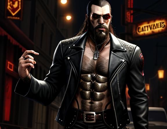 Handsome Vampire Cowboy in Los Angeles