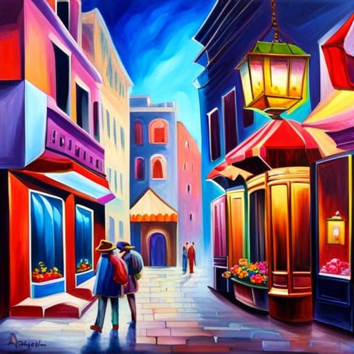 Jewelpunk Crystal Shop with Crystal Bouquets