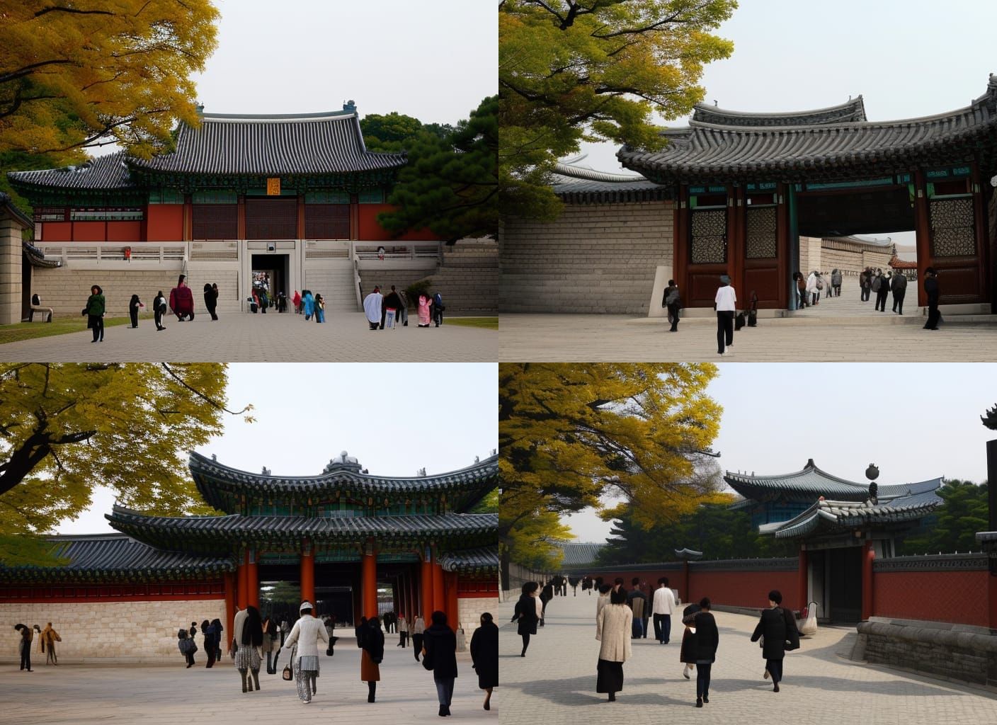 Asian architecture royal palace gate
