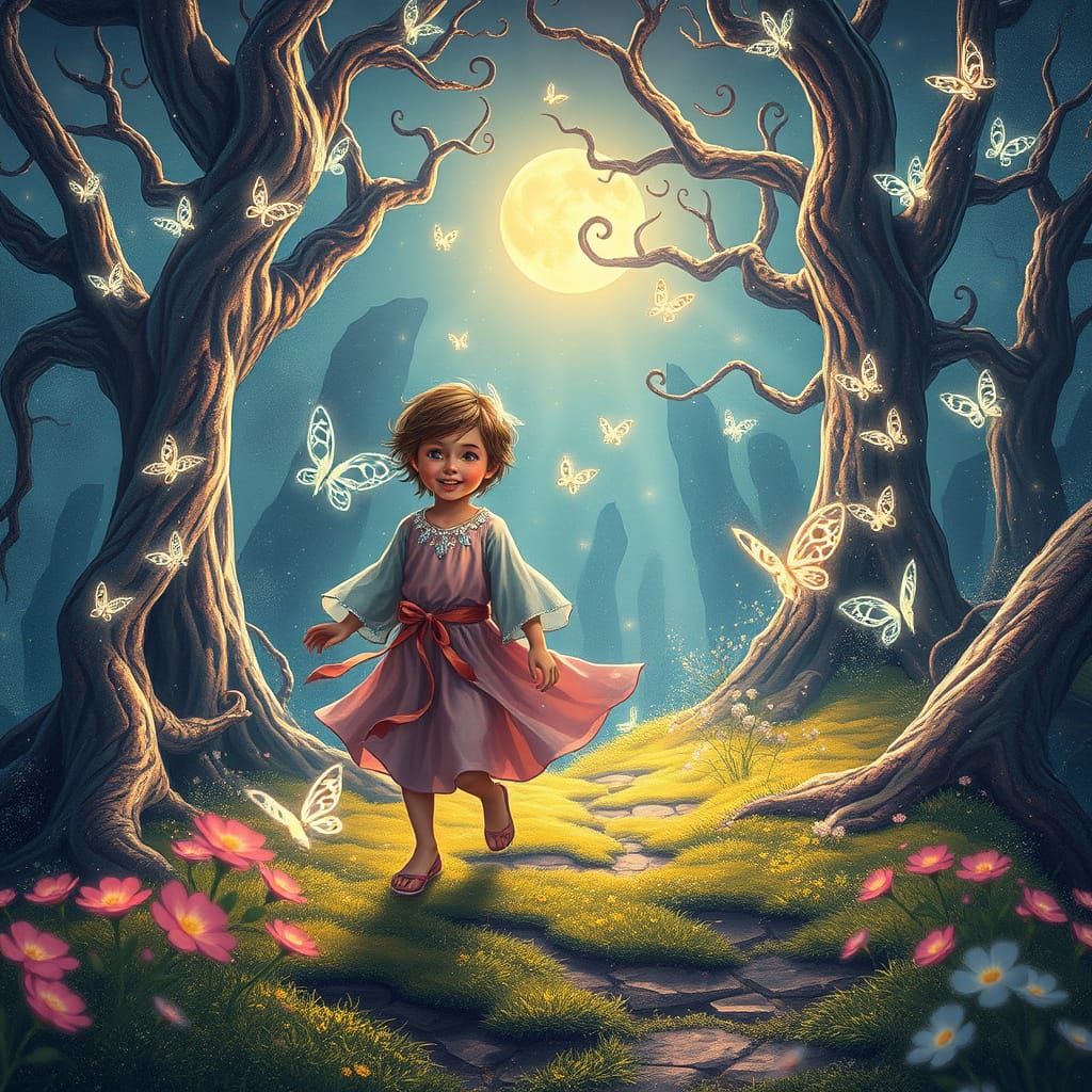 Mystical Forest Playground in Vibrant Colors