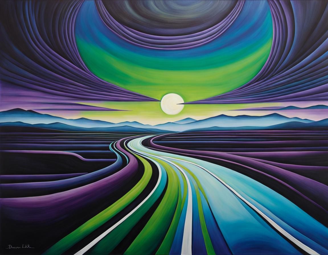 Surreal Road to Nowhere: Dreamlike Reflections