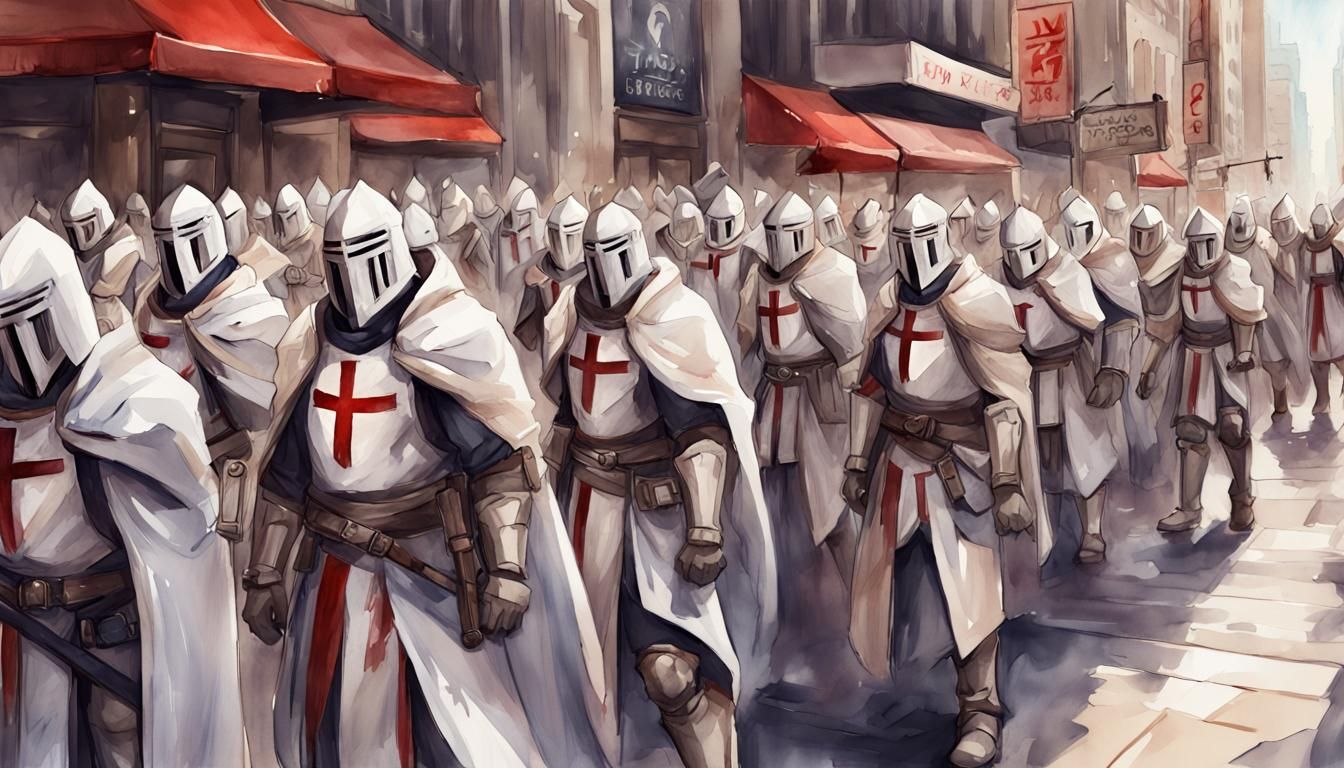 Templars on Broadway: Watercolour Anime Art