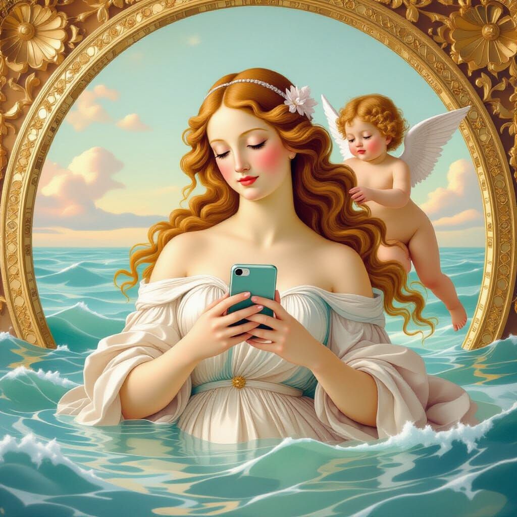 Venus Takes a Selfie in Renaissance Style