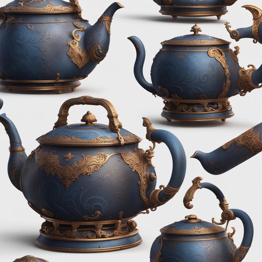 Fantastical Kettle Concept Art in Deep Color
