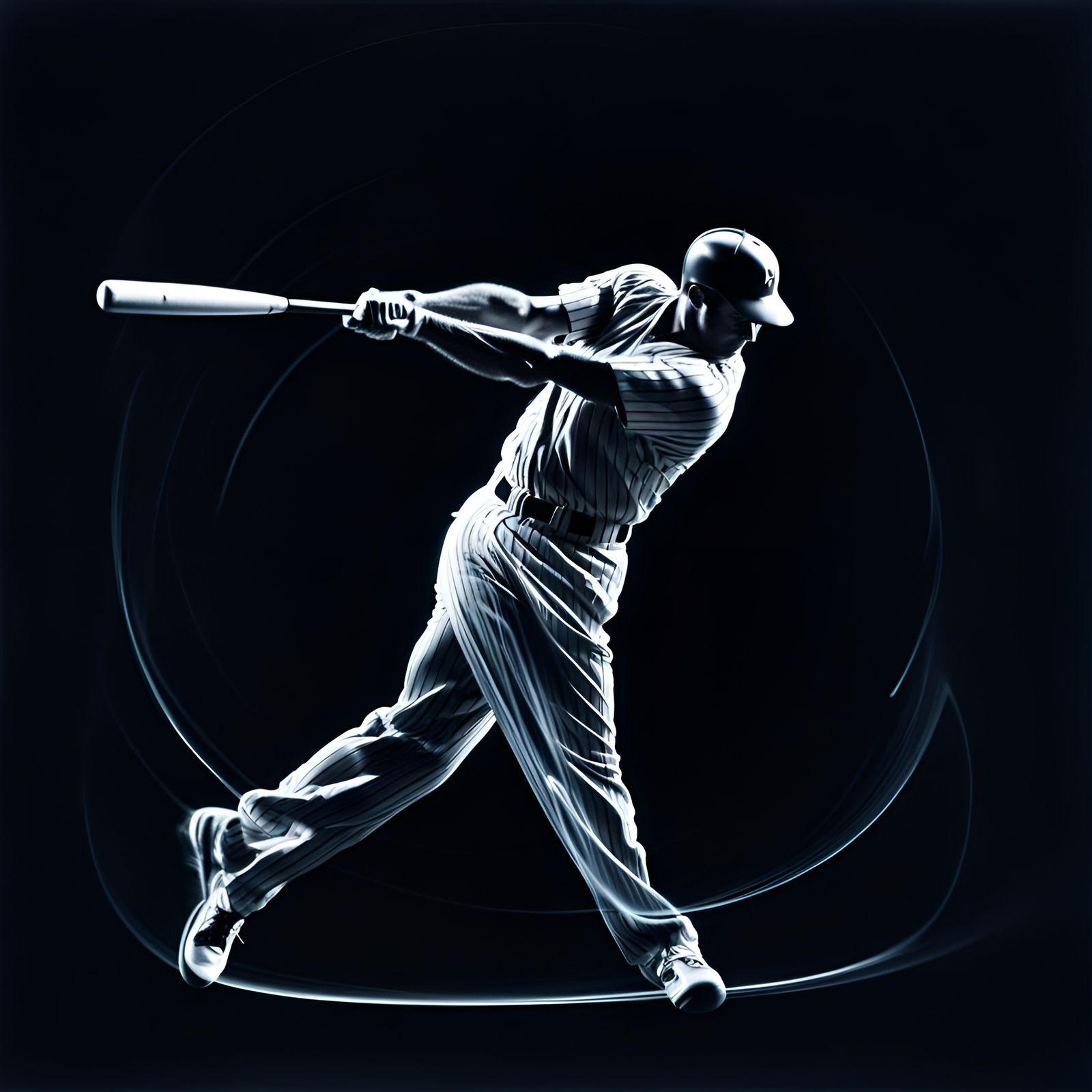 Baseball Swing (motion photograph)