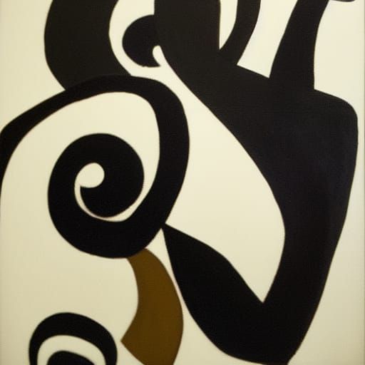 Léger-Inspired Geometric Cat Composition