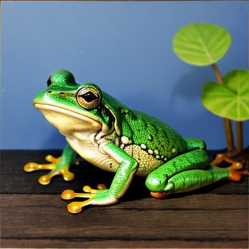 AI Generated Image of a Frog