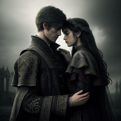 Hyperrealistic Forbidden Love Scene in Cinematic Style