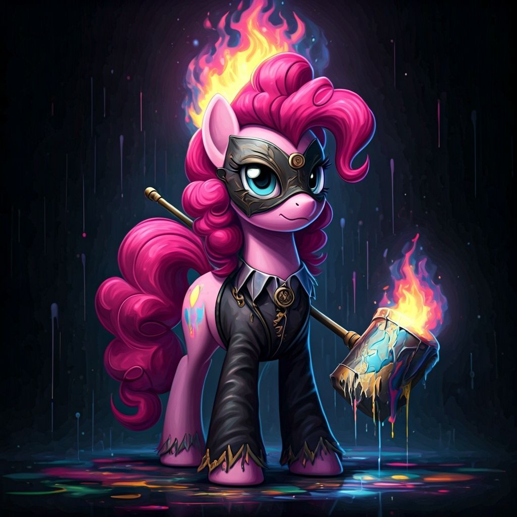Pinkie Pie as Dark Fire Mage Jester