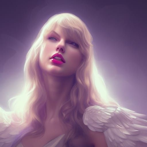 Angelic Woman Portrait in Hyperdetailed Style