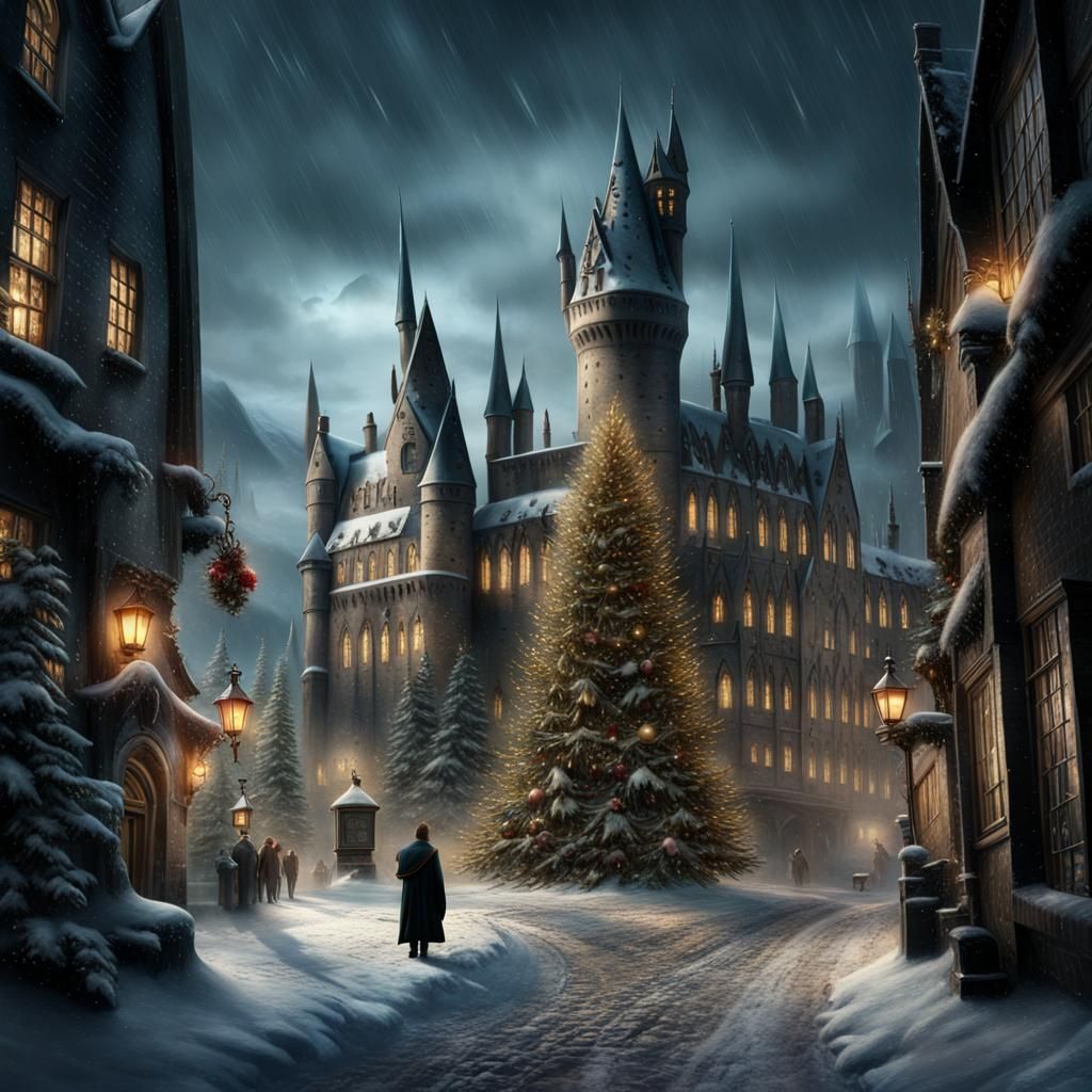 Magical Christmas with Harry Potter: Digital Matte Painting