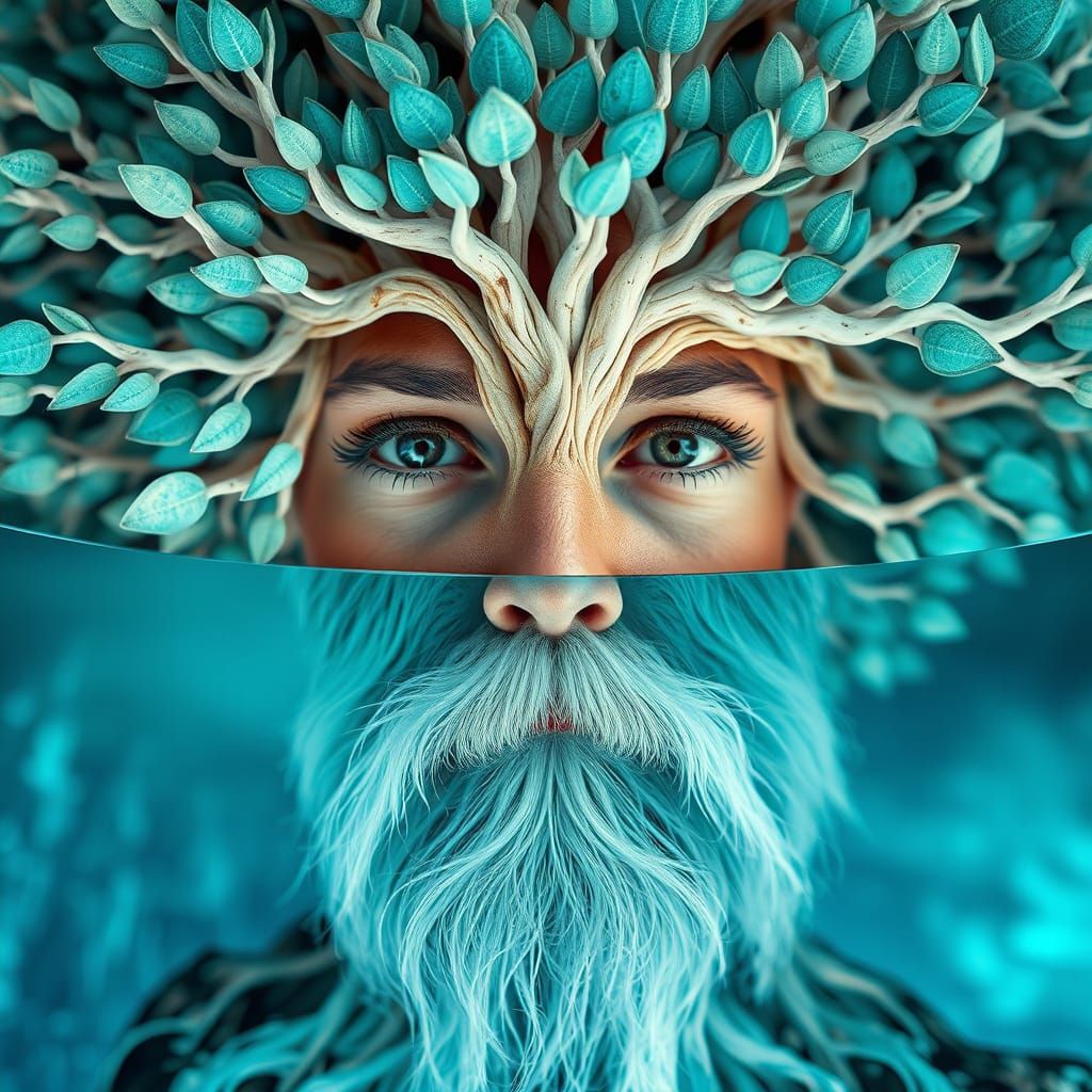 Surreal Sequoia Tree Goddess Arises