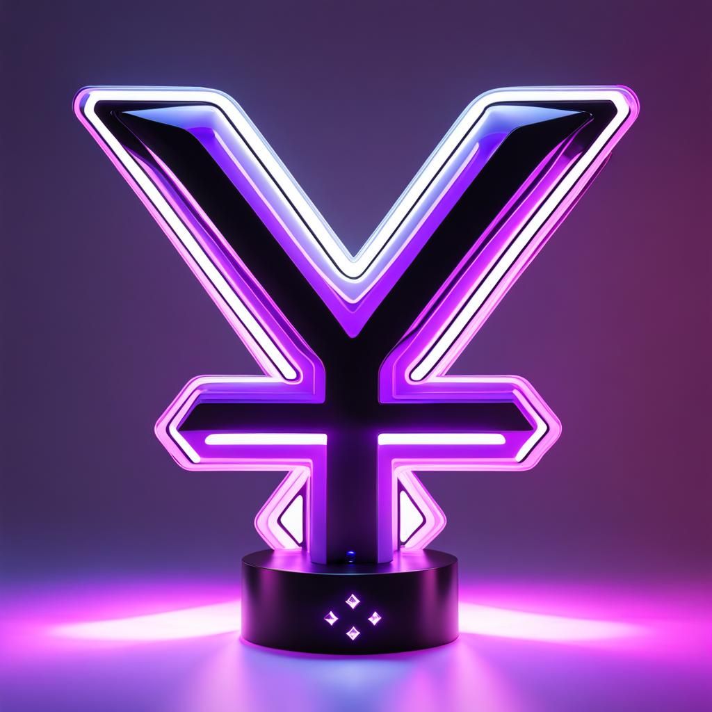 Futuristic K-Pop Lightstick with Glowing 'X'