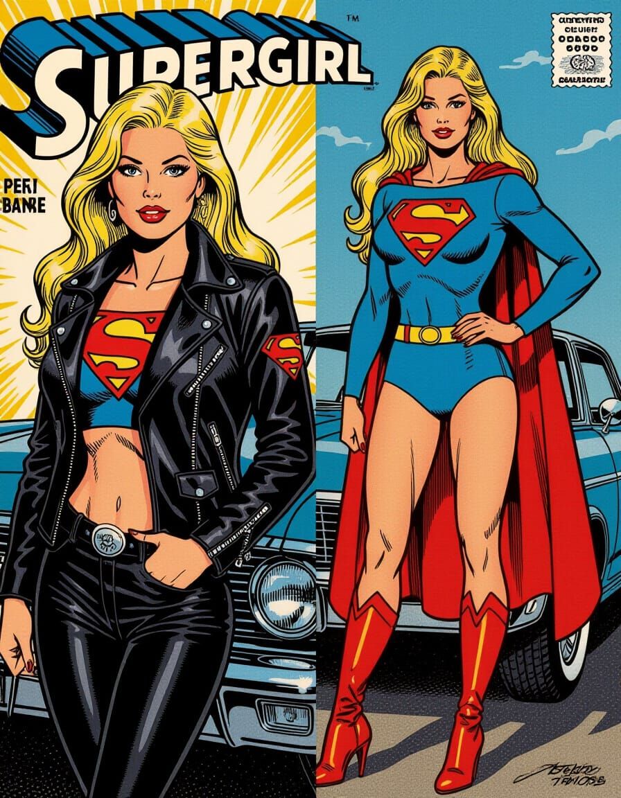 Supergirl: Biker Babe vs. Bronze Age Comic Art