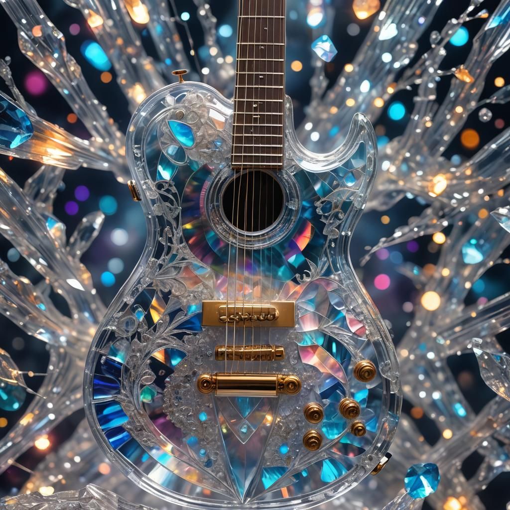 crystal guitar,