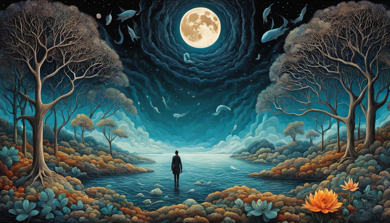 Ethereal Landscape of Whispers and Wisdom