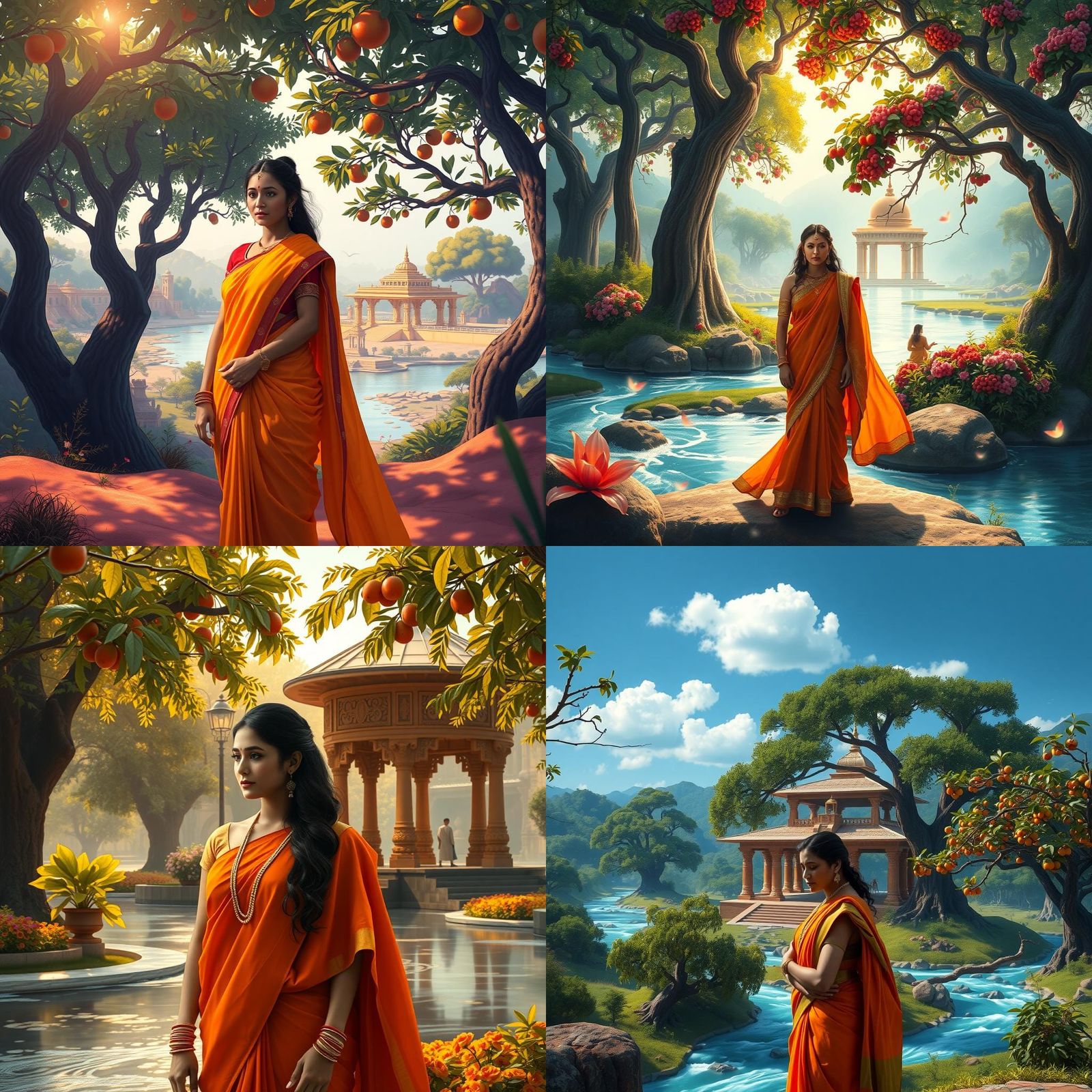 Ethereal Ashoka Vatika: A Cinematic Landscape