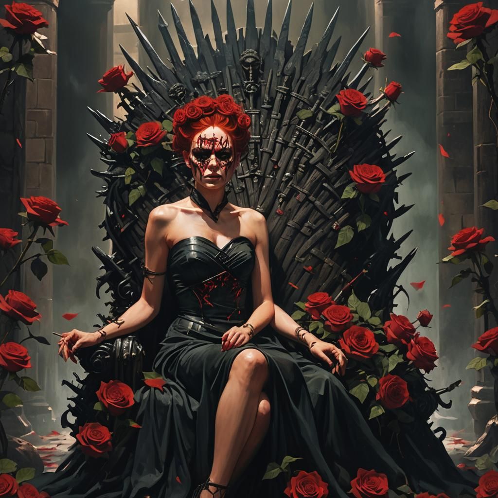 Gothic Queen of Dark Fantasy Dominates the Iron Throne
