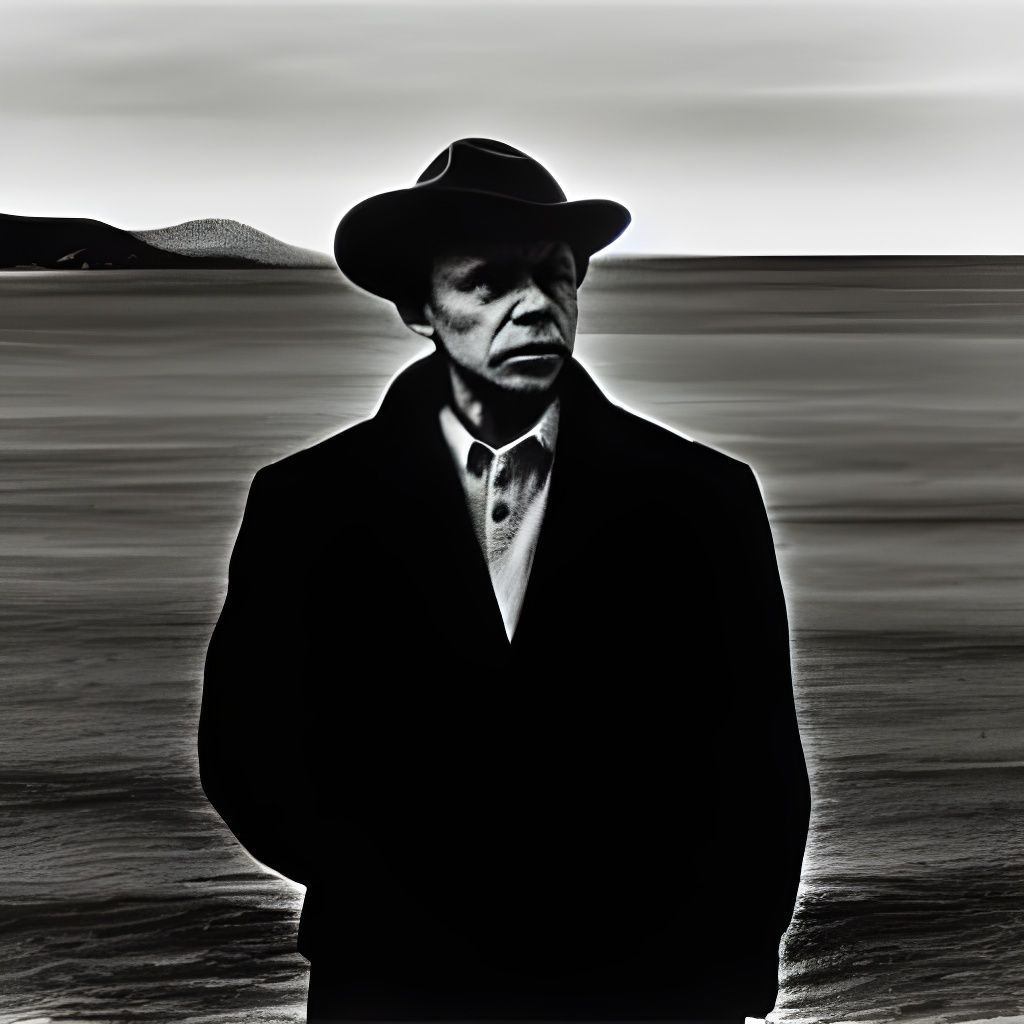 Scenic Portrait in Style of Conceptual Art