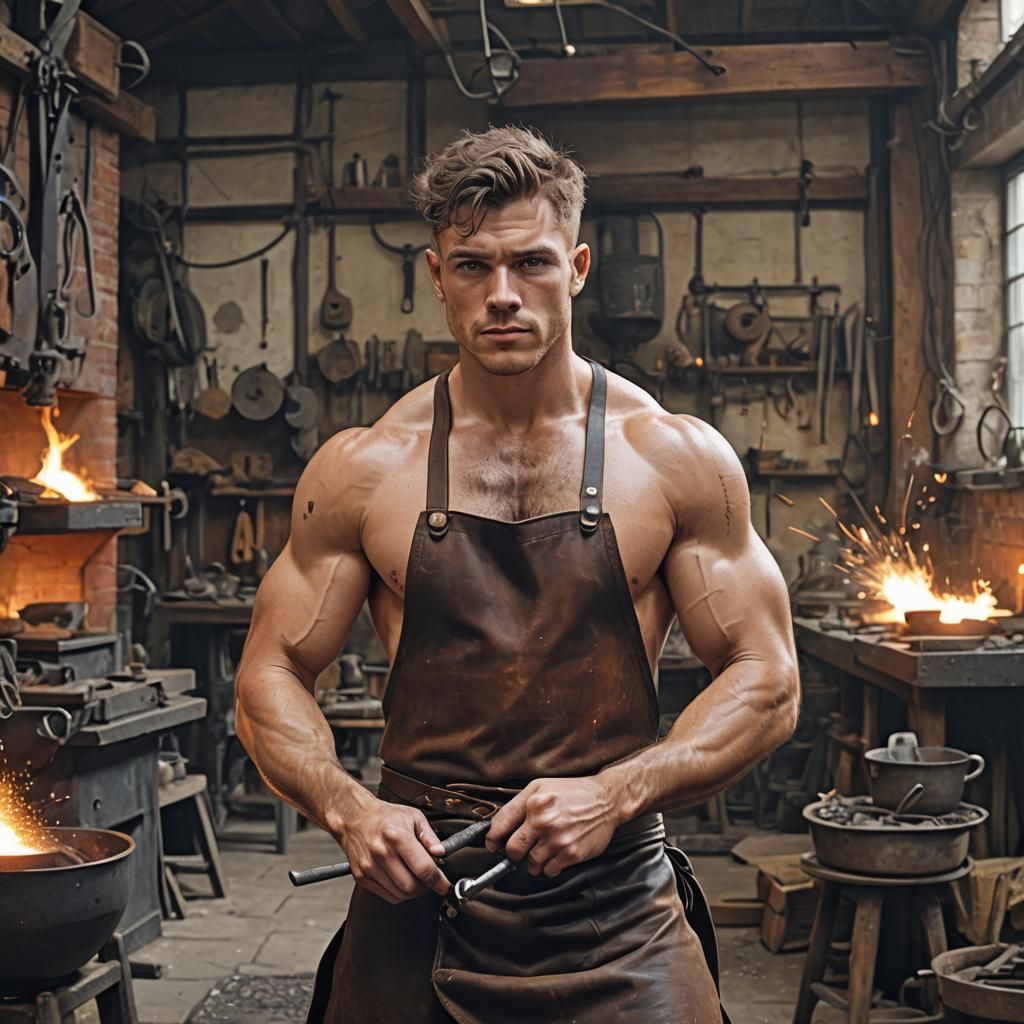 Blacksmith at work