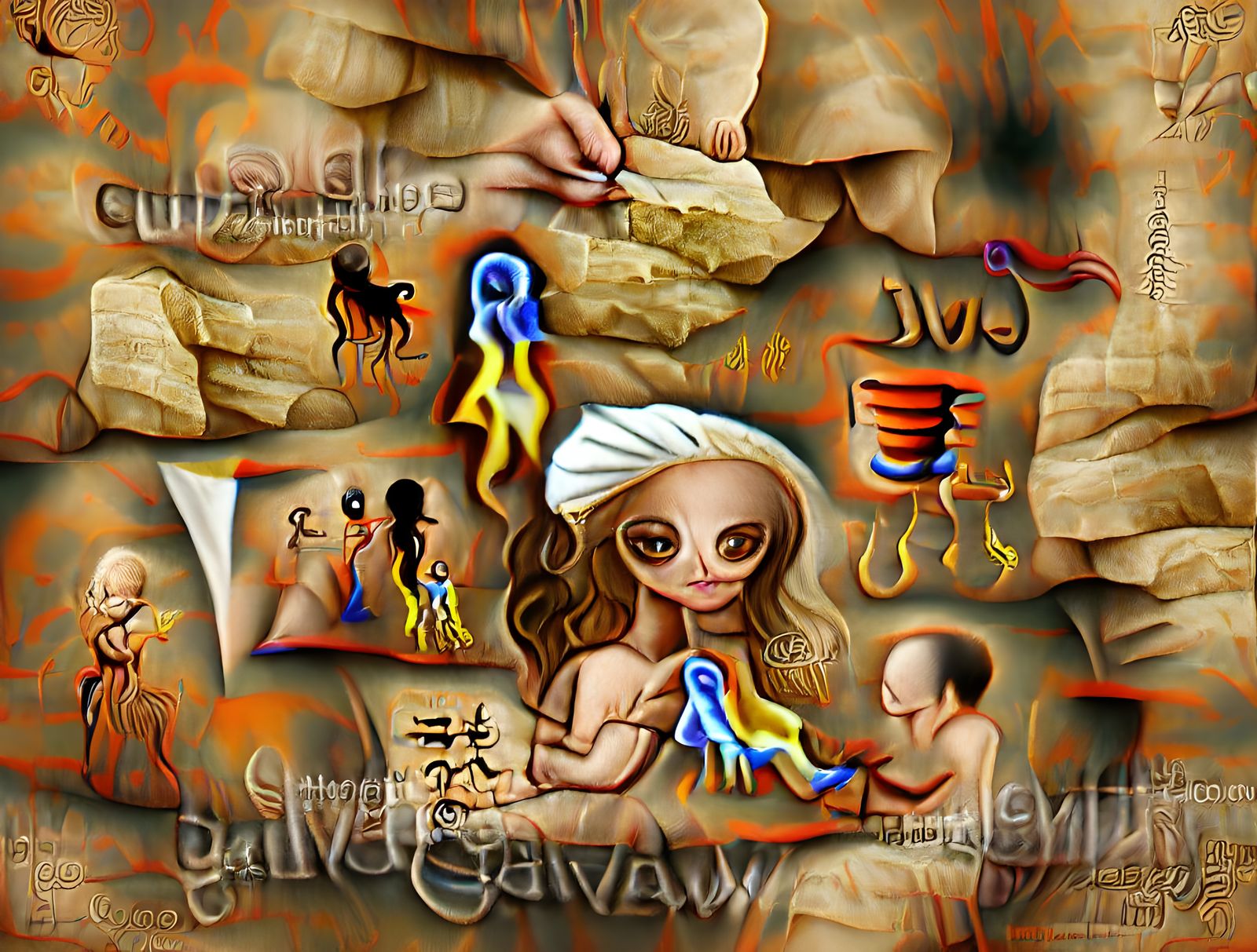 AI Recreation of a Prehistoric Cave Painting