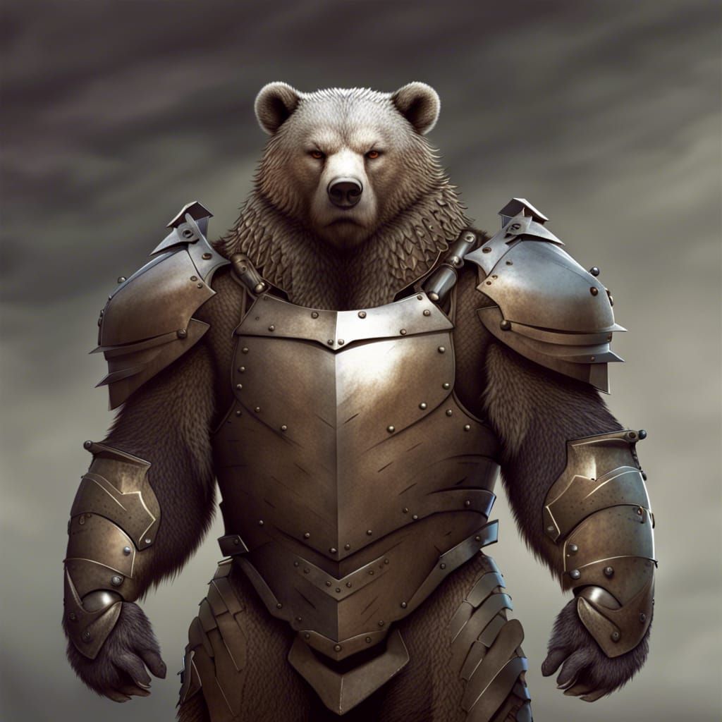 Armored Bear Generated by AI