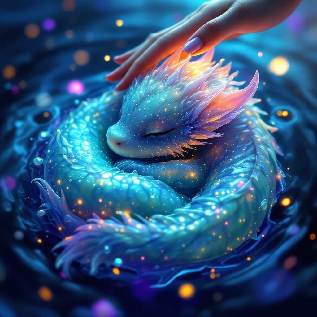 Water Dragon Creature as Fantasy Concept Art