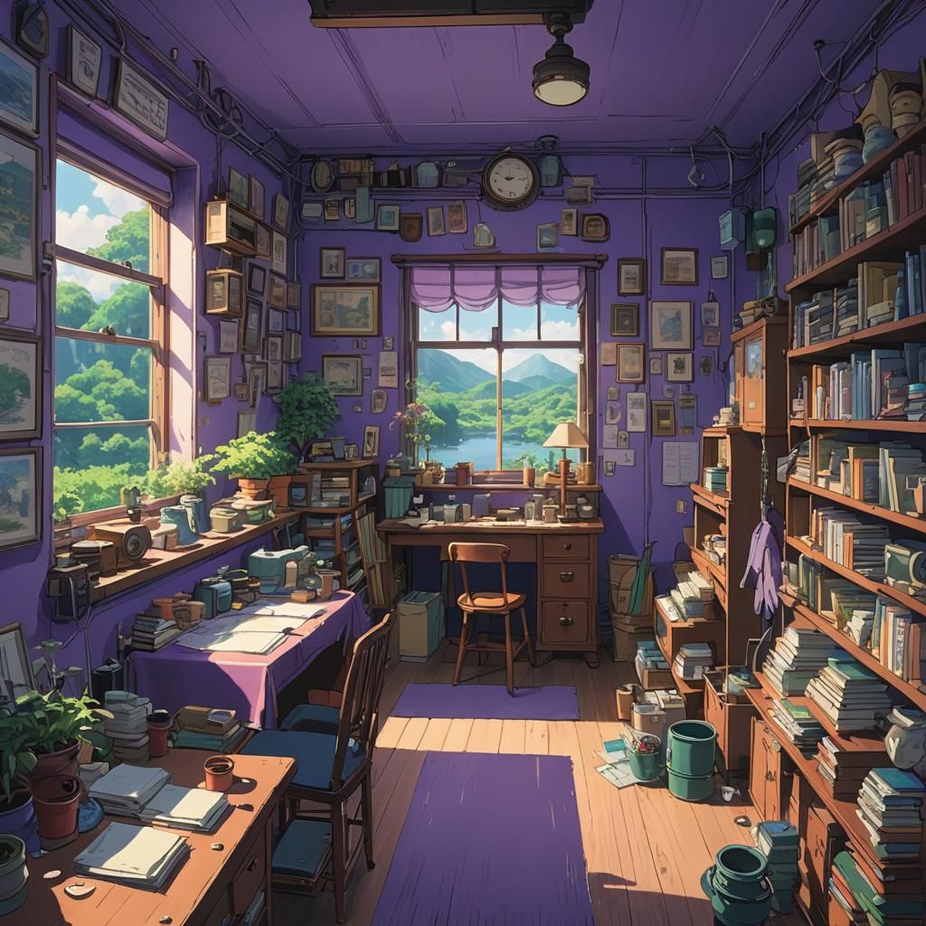 Purple Room Anime Key Visual