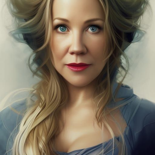 Christina Applegate Portrait by Greg Rutkowski