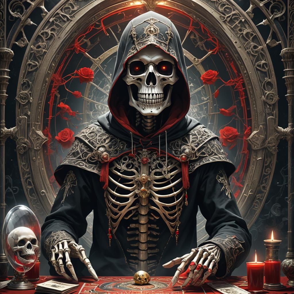 Dark Fantasy Tarot Card: The Magician