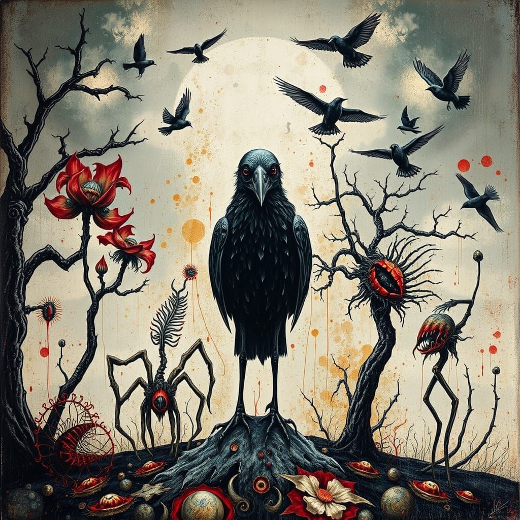 Surreal Alien World in Dystopian Landscapes