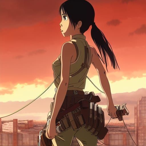 Rosita Espinosa in Attack on Titan Style