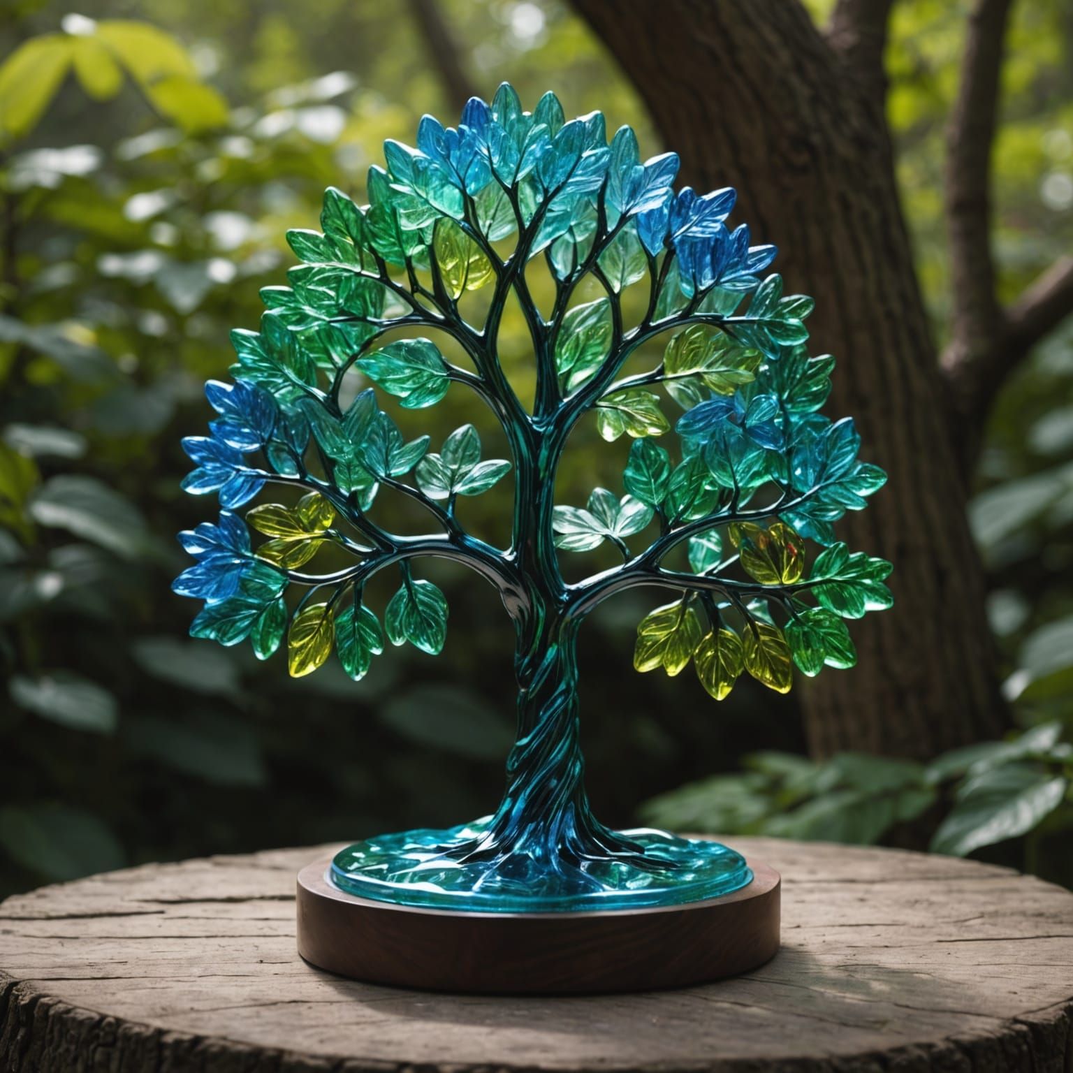 Glass Eden Tree: Ethereal Beauty