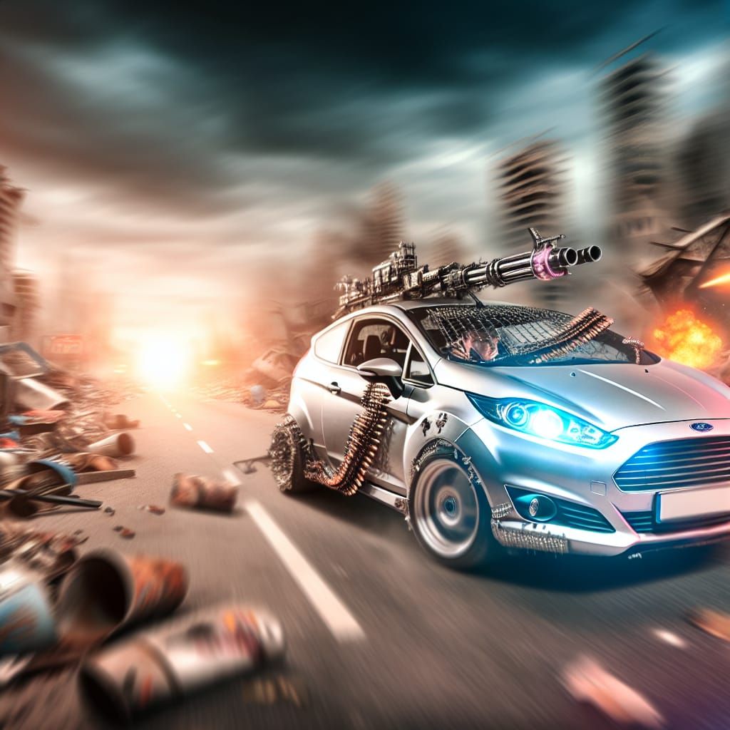 Mad Max Ford Fiesta MK7: Post-Apocalyptic Road Warrior